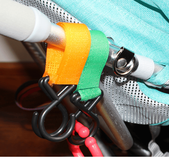 6-delt farverig velcro-stroller baby sikker multi-purpose dobbelt
