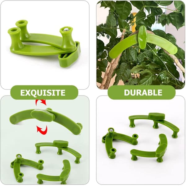 10 stk. Dressing Clips - Plant Bender Drivhus Clips - Gren Be