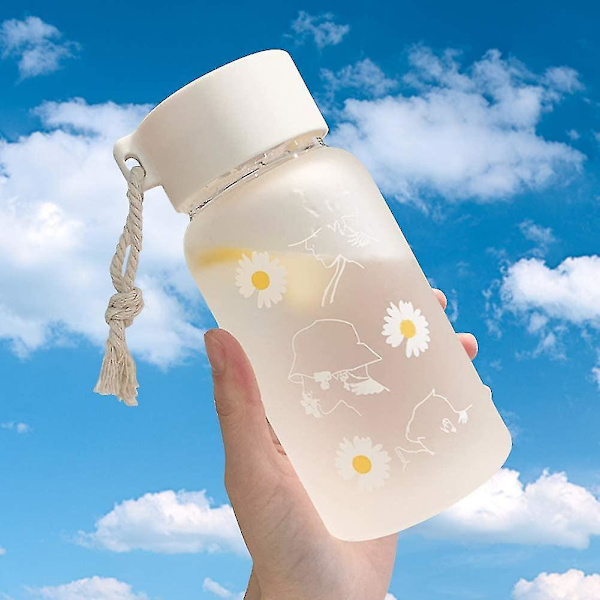 Dewenwils 500ml Liten klar plastvattenflaska med rep, F DXGHC
