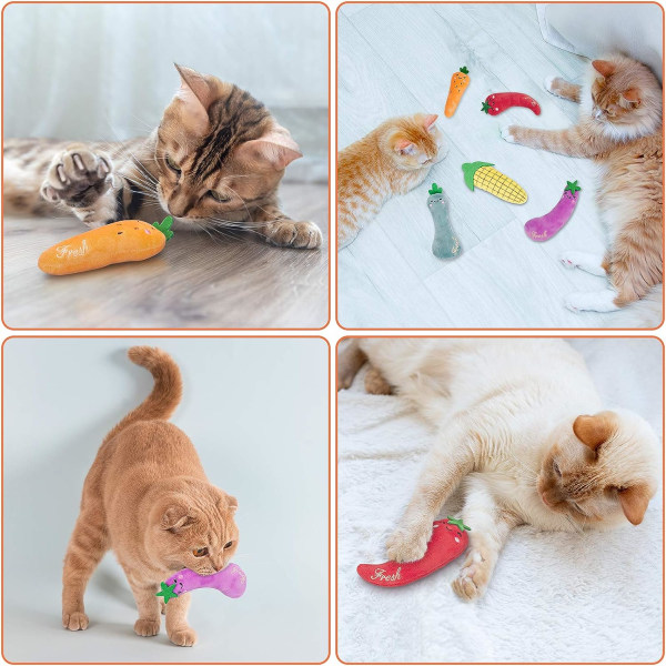 5 st Kattmynta Leksaker, Katt Leksaker, Katt Leksaker för Innekatter, Kattmynta Leksaker