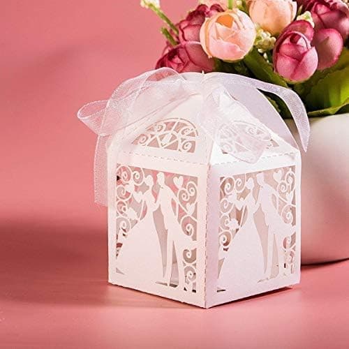 50-pack Fågelbur Candy Boxes, Godispresentaskar, Presentaskar, Papper
