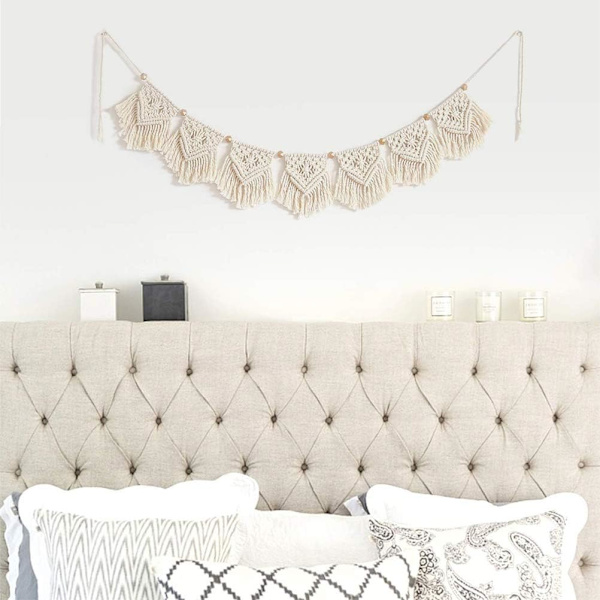 Makramé Væghængning Boho Chic Bohemian Hjem Geometrisk Kunst