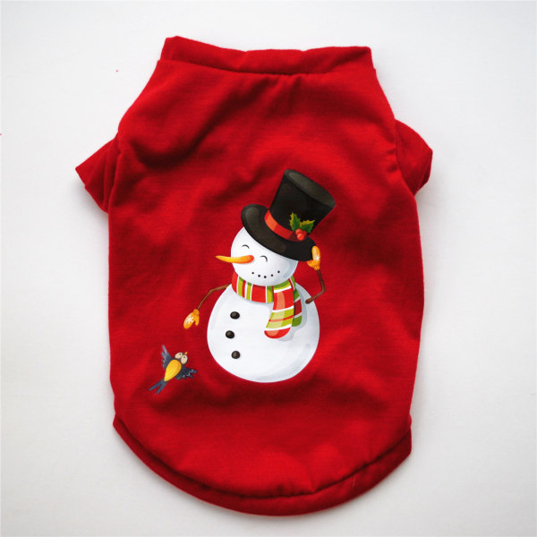 Hundeklæder Juleklæder Klassisk Bomulds T-shirt Teddy Bear B