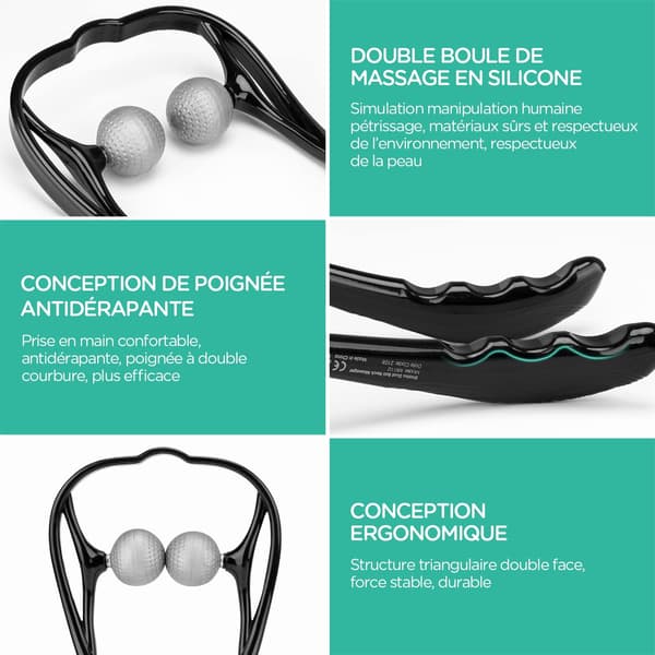 Nackmassager med två triggerpunkter, Shiatsu för axlar