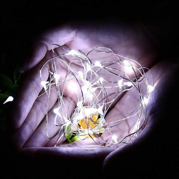 Paristokäyttöinen valosarja, 12 kpl 2m 20 LED-valosarjaa