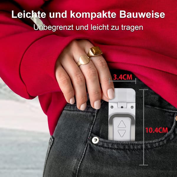 Leselys, USB-oppladbart klippelys, 3 farger