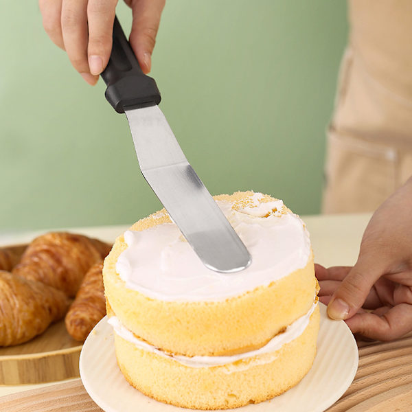 Bakeverktøy Aluminium Kake Skrape Trapesformet Kake Skrape Rustfritt