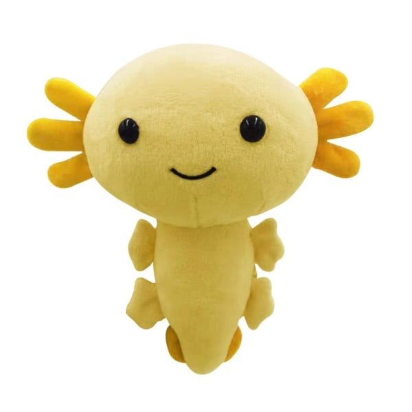Gul Salamander bamse, myk leketøy Axolotl bamse sekskantet dinosaur