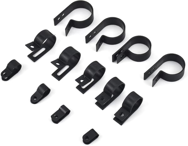 Nylon Kabelbindare - R, P-klämmor i Nylonplast, Fästen