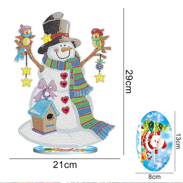 Gör-det-själv Diamond painting Dekorationskort Julklapp Hem Thre DXGHC