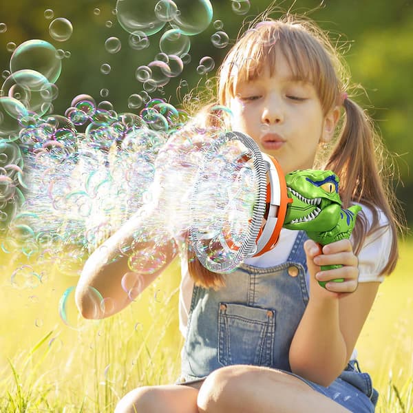 Bubbeldinosaurie Boblemaskine Blæser Elektrisk Vindmølle Sommer Strand Stand Legetøj Til Børn