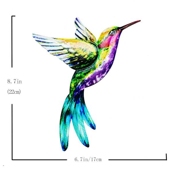 Taottu Rauta Jättiläinen Kolibri, Ulkokoriste Metalli Hummingbi