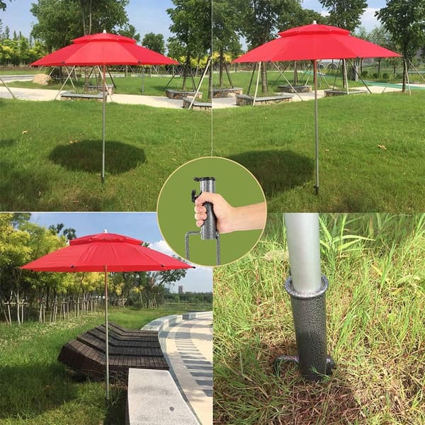 Parasolholder, Græs-Parasolholder, Udendørs Parasolholder