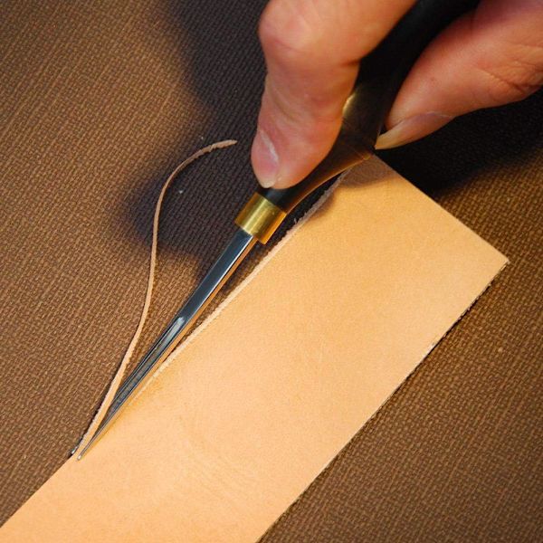 Läder DIY Groover, Kant Skiving Beveler Trähandtag Trähantverk