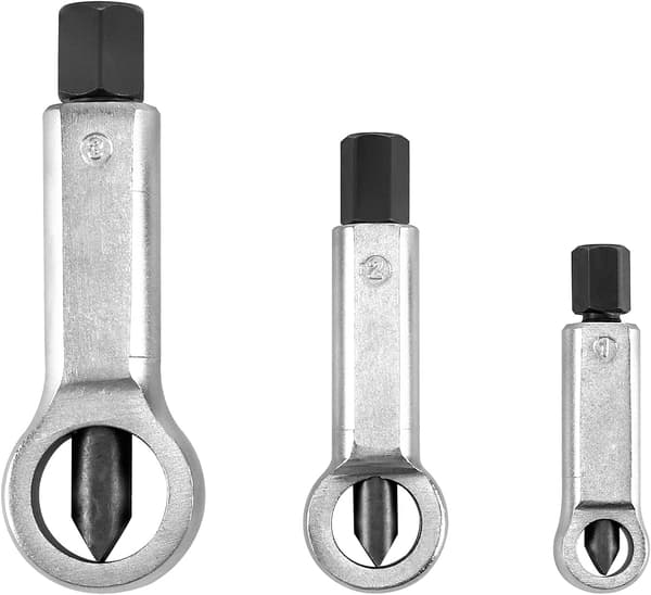 Mutterklyvare Set, Mutterklyvare, Verktyg för att Ta Bort Skadade Muttrar, 9–12 mm