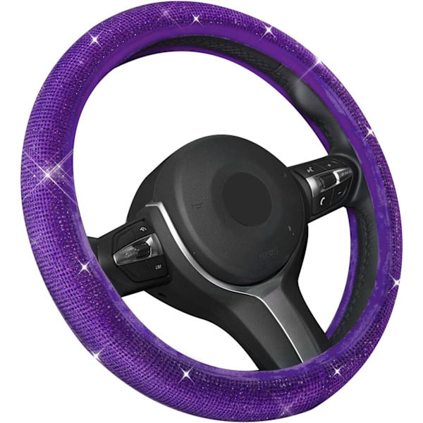 Rattstyredeksel for kvinner Bling Bling Krystalldiamanter Gnister