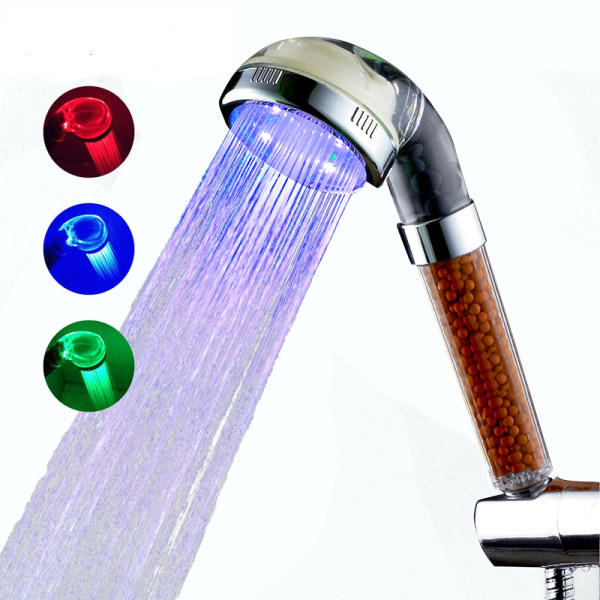LED dusch anion dusch SPA trycksatt dusch självlysande dusch