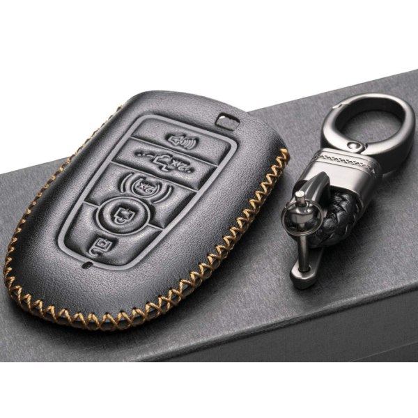 Nyckelskydd i Läder för Ford Fusion F150 Explorer Mondeo