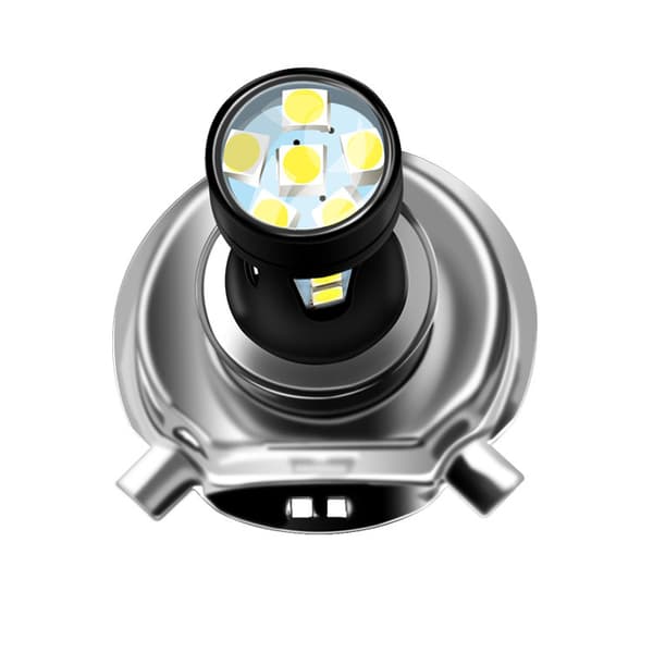 5-delt hvit lys bil LED tåkelys ny 9003/H4 3030 18sm