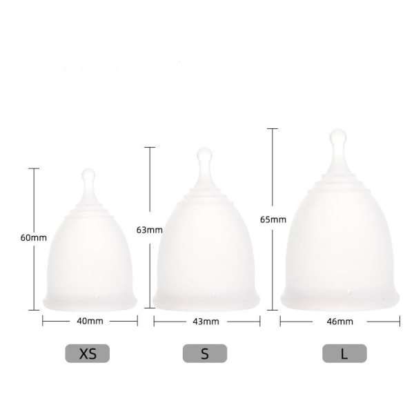 Silicone Menstruationskop Kvinders Menstruationshygiejne Aunt Cup Circula