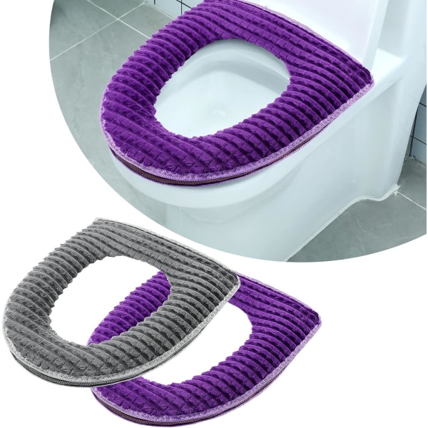 WC-istuimen peitteet kylpyhuoneeseen, 2 kpl, WC-istuimen pehmusteet