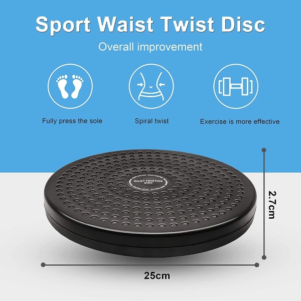 Sport Waist Twist Disc, balancebræt med skridsikker sikkerhedsplatform