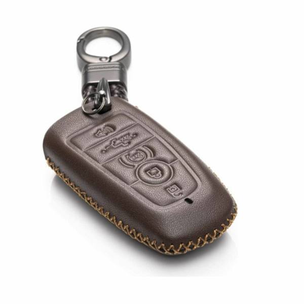 Til Ford Fusion F150 Explorer Mondeo Læder Fjernbetjening Bilnøgle Fob C