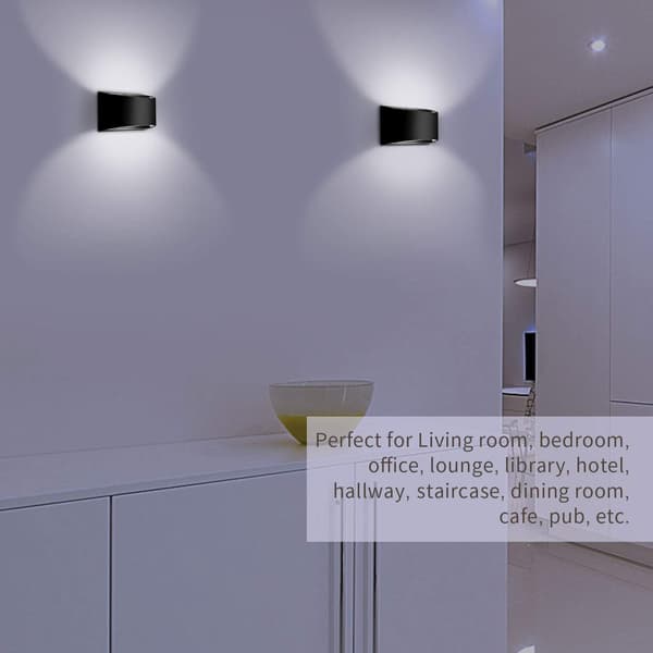 Säädettävä LED-seinävalaisin Musta 7W Moderni Seinävalaisin