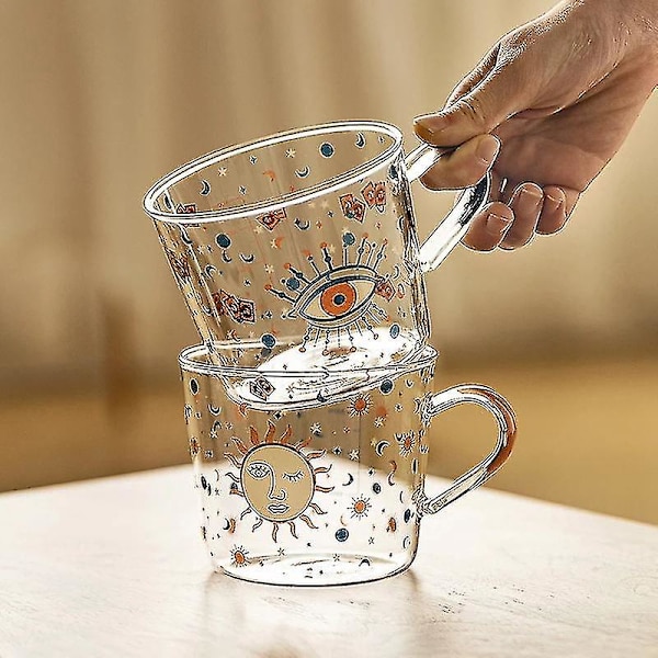500ml Creative Scale Glasmugg Frukost Par Vattenkopp -su DXGHC