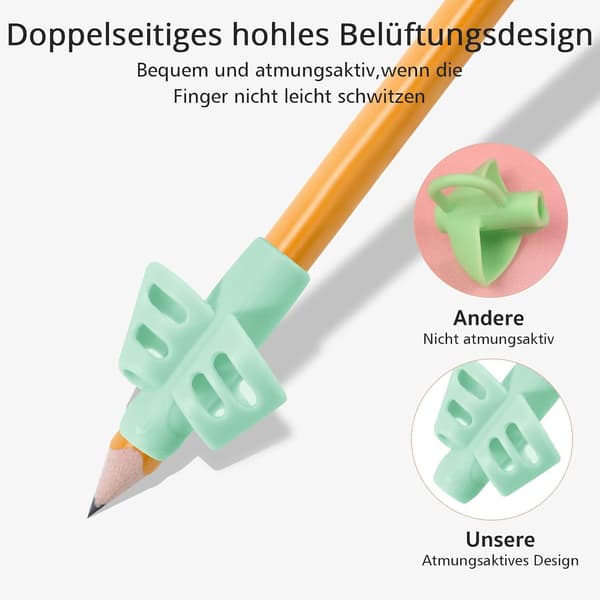 Sæt med 4 Børne Skrivefingerguide, Grippies Skrivehjælp, P