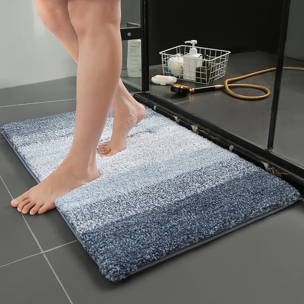 Luksuriøs badeværelses måtte, 50x80cm super blød og absorberende mikrofiber