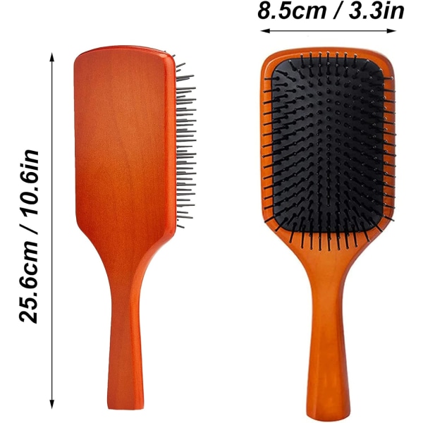 Wooden Paddle Brush Anti-static Hair Wooden Air Cushion Comb Wood