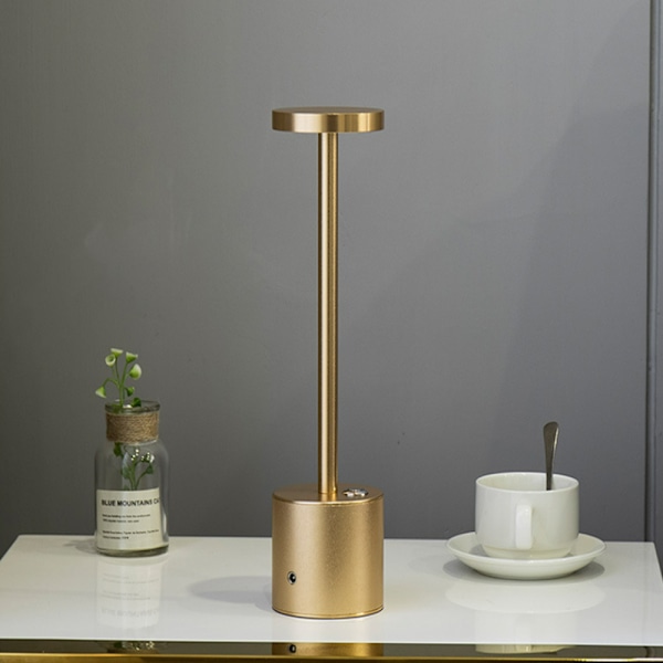 Ledningsfri Bordlampe, Genopladeligt Batteri, 3 Lysstyrkeindstillinger