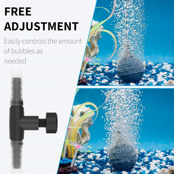 Akvarium Luftstyringsventiler til 0,4 cm ID Luftledningsslange Envejs P
