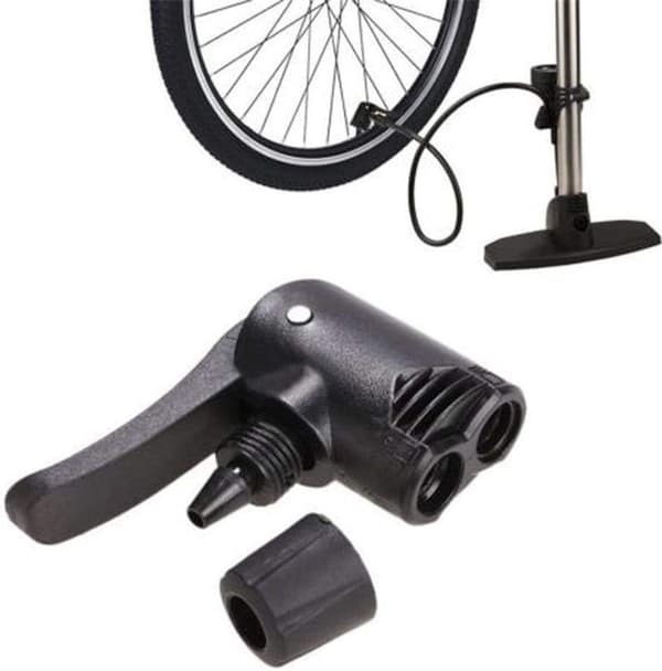 2 stk Dobbelt Hode Luftpumpe Ventil Adapter, Universal Sykkel