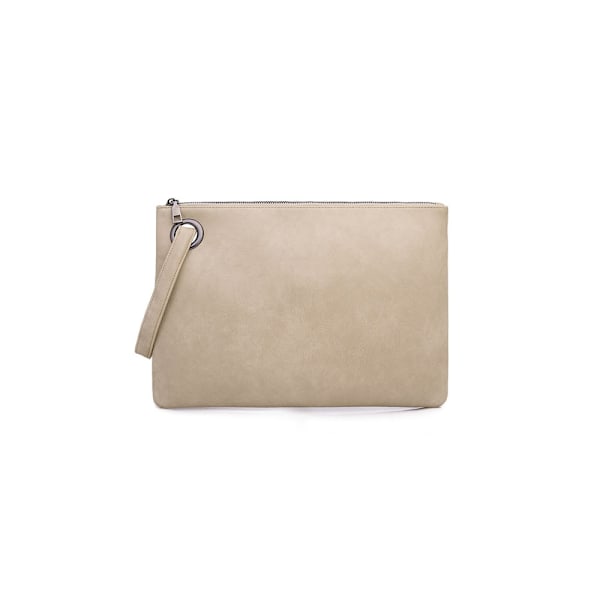 Aften Taske Pung Kuvert Kobling Kæde Skulder Dame Håndledsrem Håndtaske Foldover Pung (34*24*1.5cm, off-white)