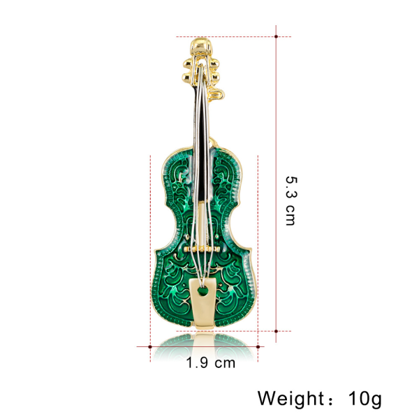 Violinbroscher, klädaccessoarer, modebroscher, simulerade