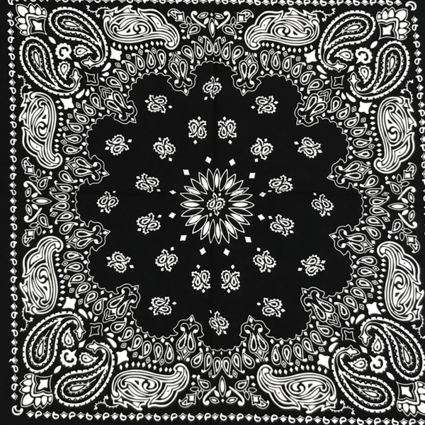 12 kpl Alkuperäisiä Monivärisiä Paisley-Bandana-Huiveja 100% Puuvillaa