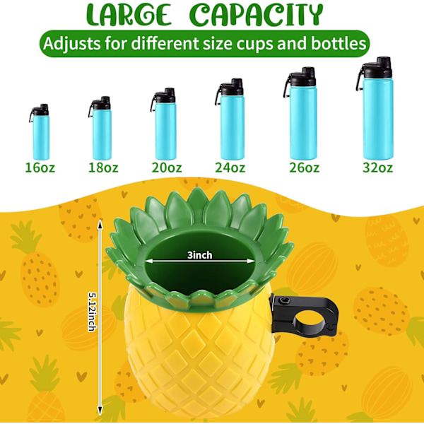 Cykel Ananas Drikkeholder, Sød Cykel Kaffe Kop Holder med