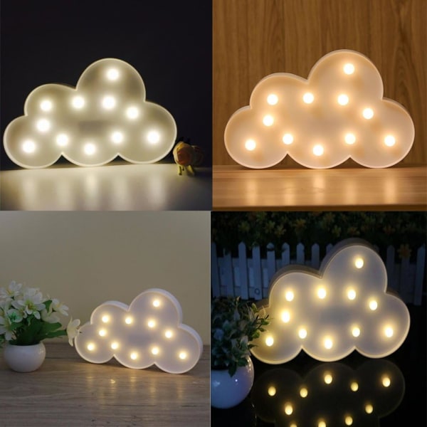 3D Sky Lampe Nattelys LED Dekorativ for Barn og Voksne, varm