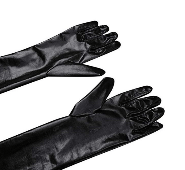 1 par sexiga lackhandskar, täta förlängda handskar b