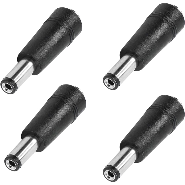 4 stk. DC Strømadapter 5,5x2,1 mm Han til 4,0x1,7 mm Hun Elec DXGHC