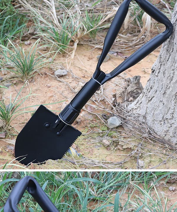 Militær Multifunktionel Spade Metal Foldbar Pickaxe, Mini Overlevelsesudstyr