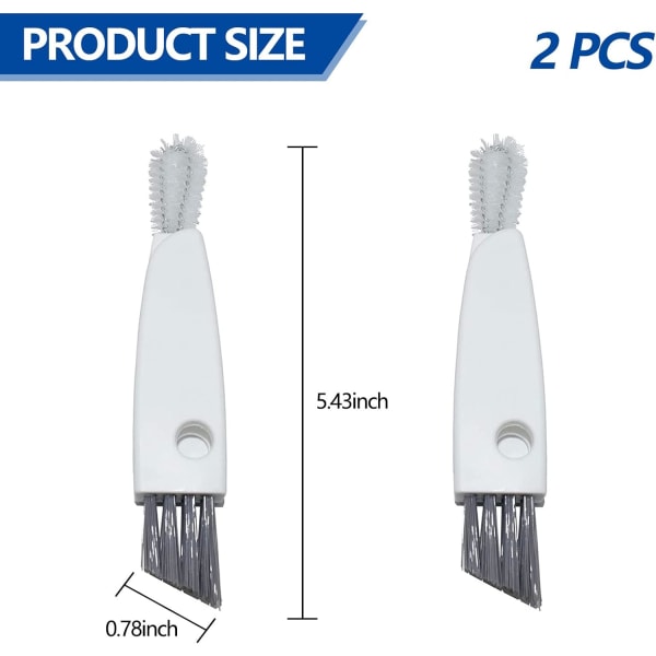 2 stk 3-i-1 Mini Rengjøringsbørste - Multifunksjonell Vannflaskehette