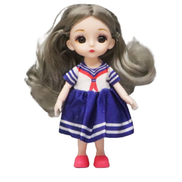8-delad 17cm BJD-docka Flickdocka Barndocka Multiled Ledd
