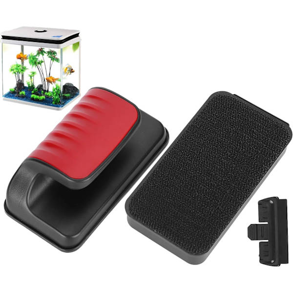 Akvarium Magnetisk Børst, Dobbeltsidet Flydende Akvarium Glas DXGHC