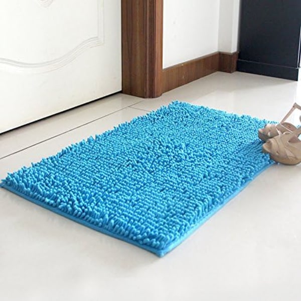 Chenille Mikrofiber Shaggy Bademåtte, Blød og Behagelig, Super