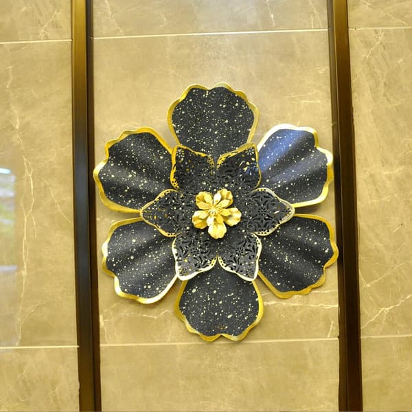 Solrosmetallblommor Väggdekor Metallväggkonst Dekorationer Han