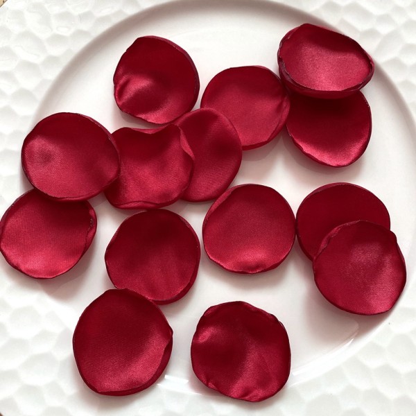 500 stykker kunstige silke roseblader, brente kantblader, vi