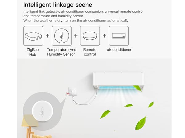 Smart Home Trådløs Temperatur- og Fuktighetsensor